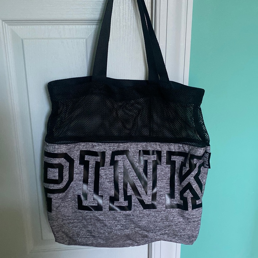 Gray and black pink bag!